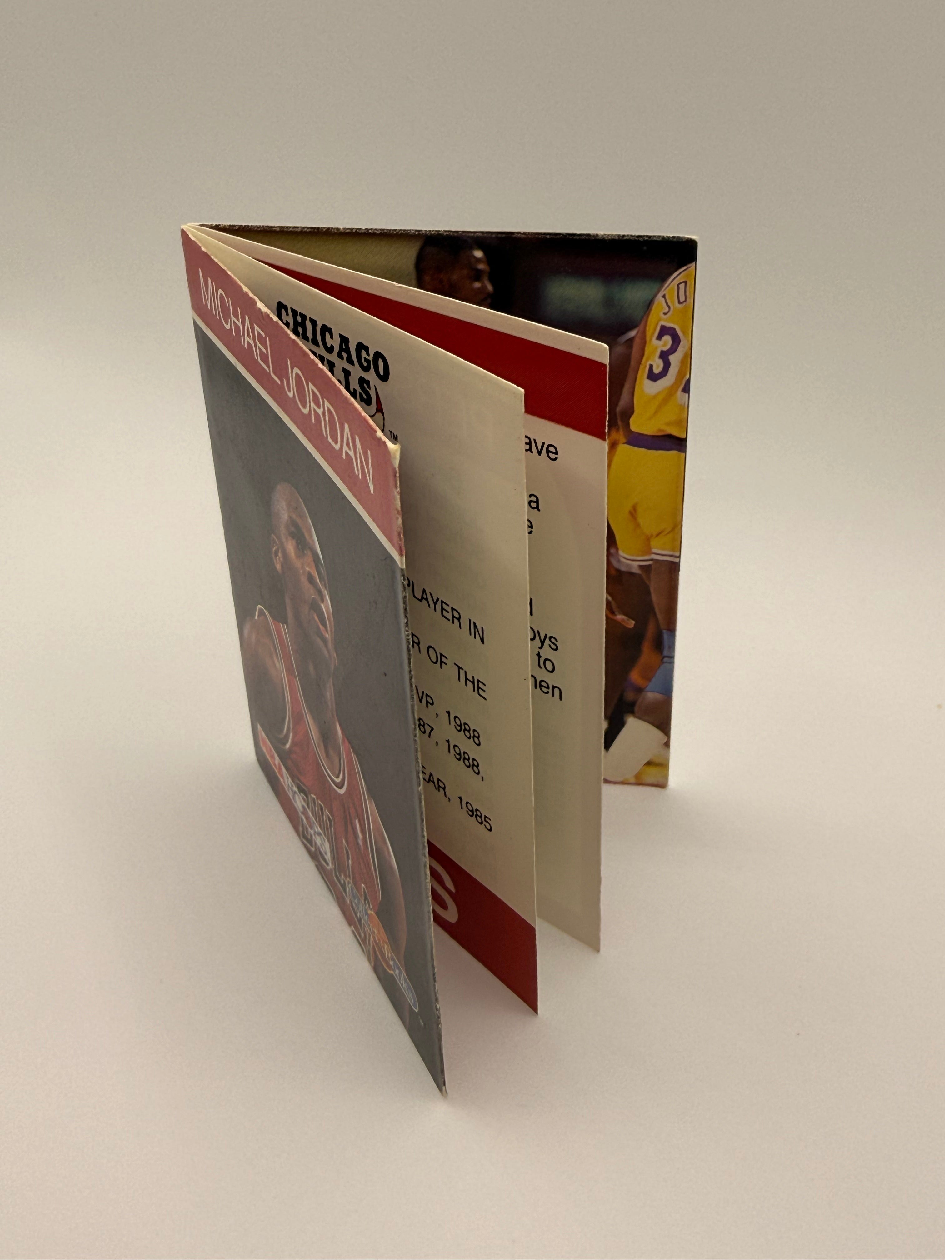 NBA Hoops Collect a Books featuring Michael Jordan from 1990