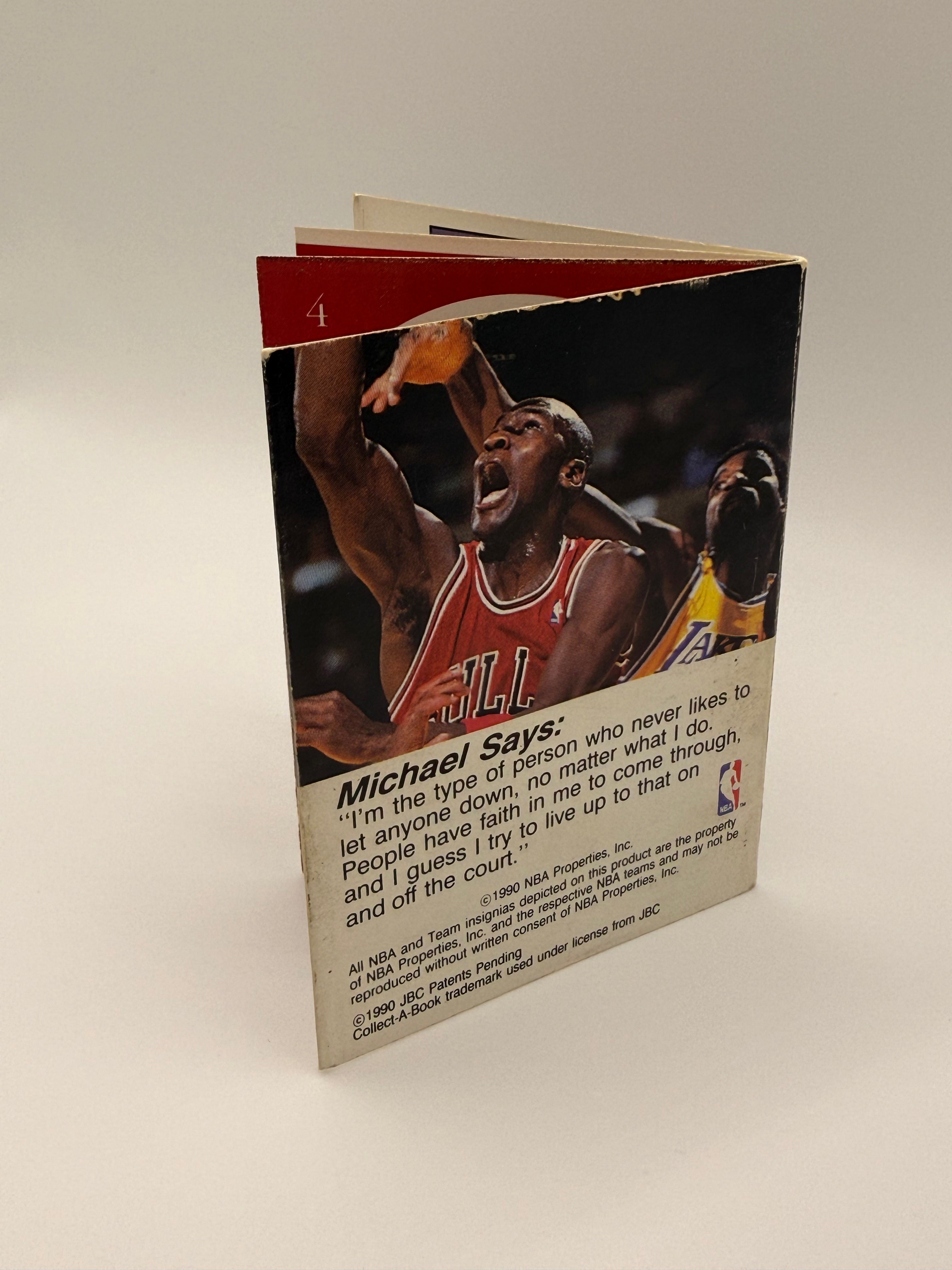 NBA Hoops Collect a Books featuring Michael Jordan from 1990