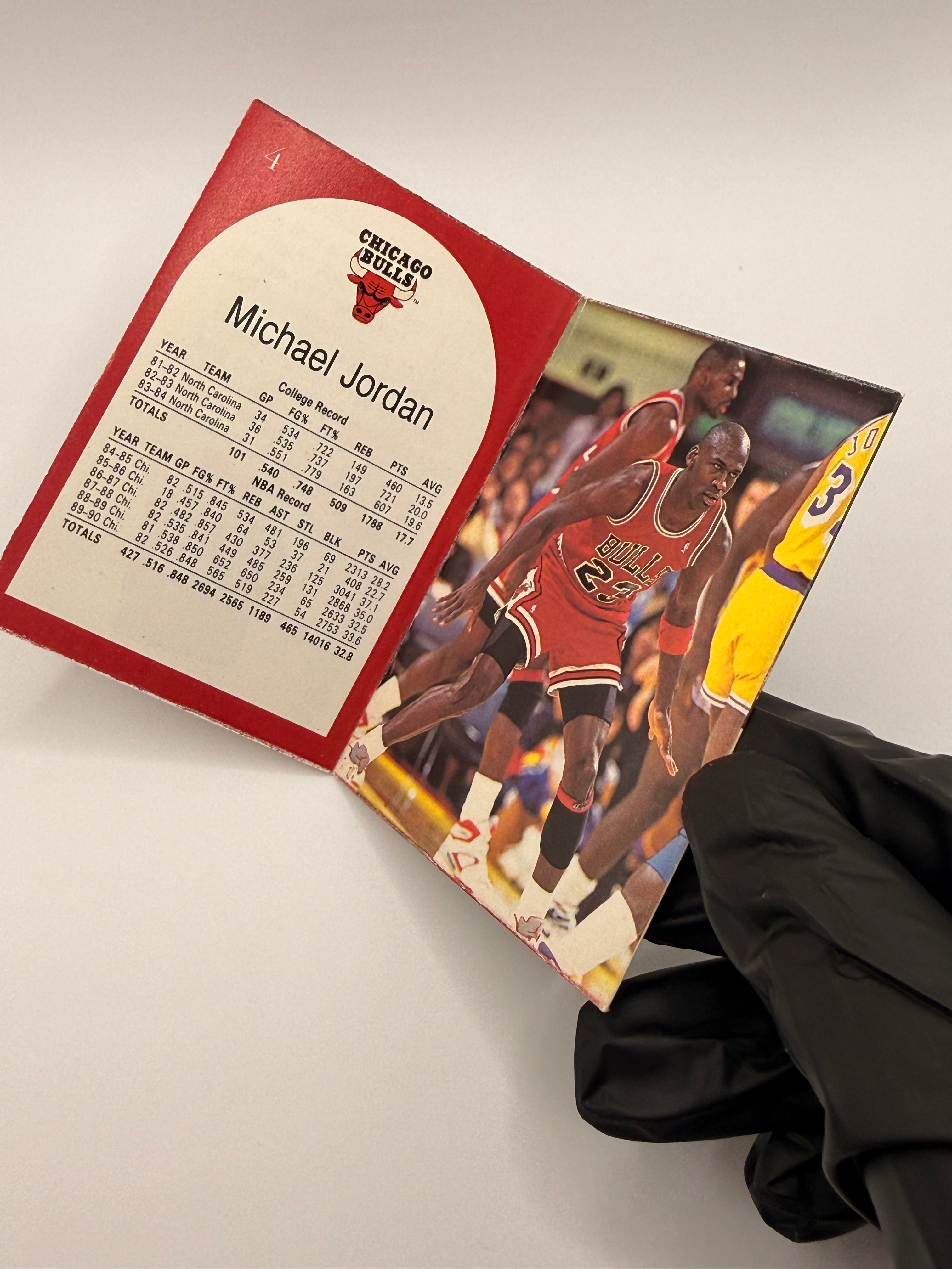 NBA Hoops Collect a Books featuring Michael Jordan from 1990