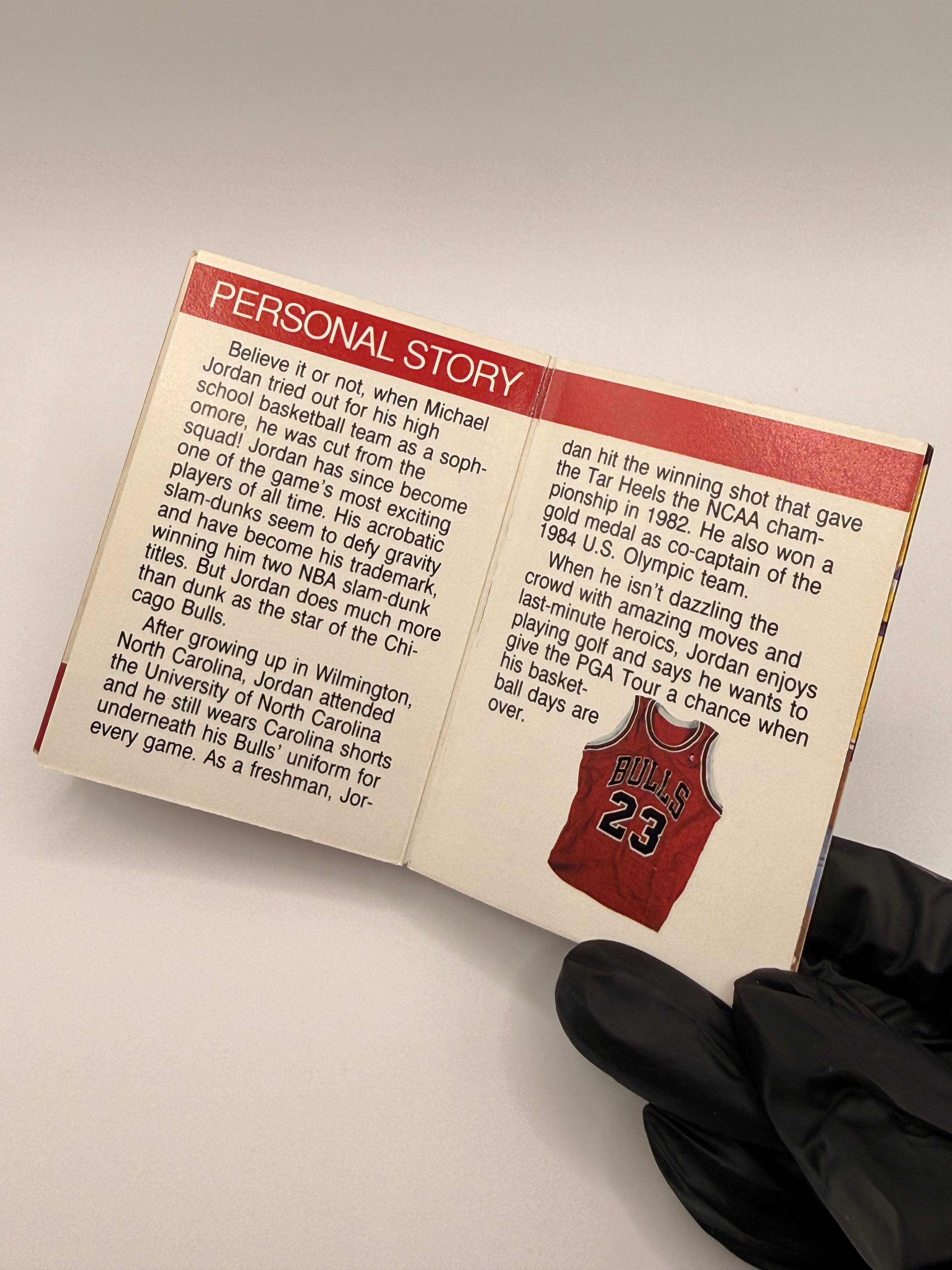 NBA Hoops Collect a Books featuring Michael Jordan from 1990