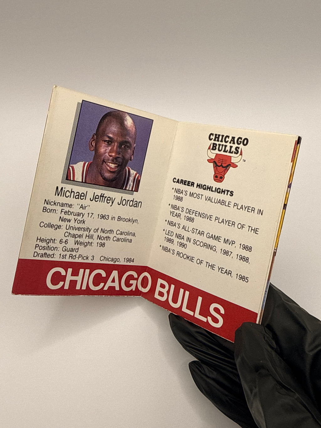 NBA Hoops Collect a Books featuring Michael Jordan from 1990