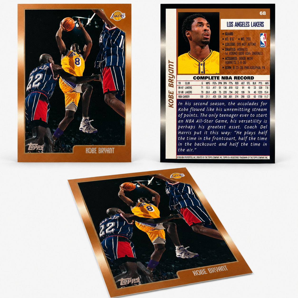 KOBE BRYANT COLLECTIVE CARD MINT CONDITION 1998-1999